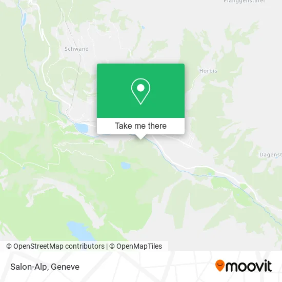 Salon-Alp map