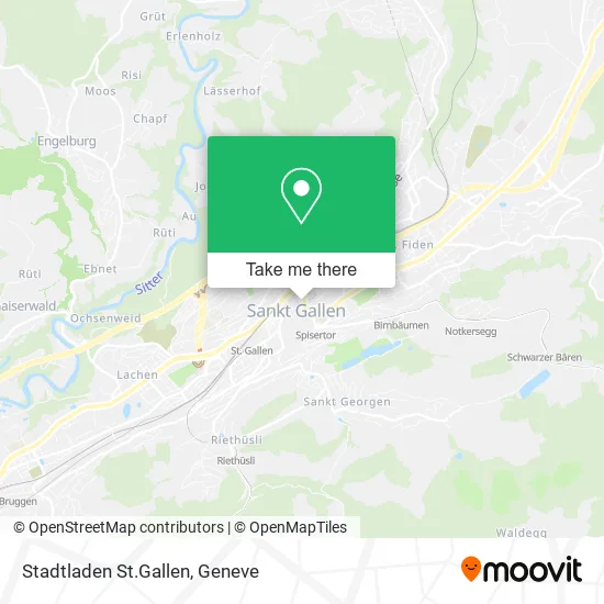 Stadtladen St.Gallen map
