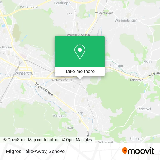 Migros Take-Away map