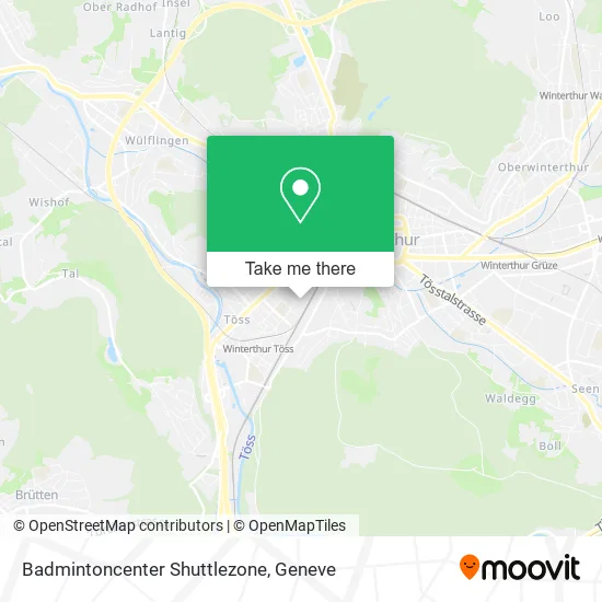 Badmintoncenter Shuttlezone map