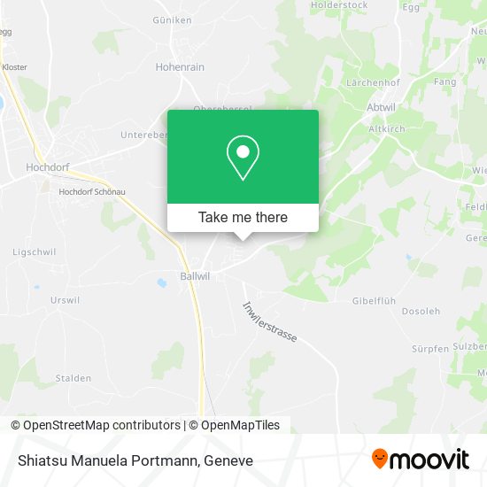 Shiatsu Manuela Portmann map