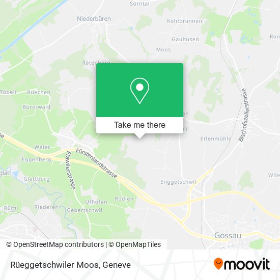 Rüeggetschwiler Moos map