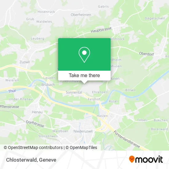 Chlosterwald map