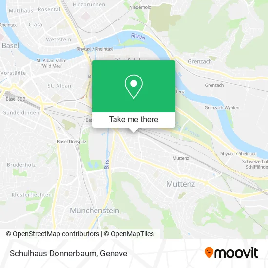 Schulhaus Donnerbaum map