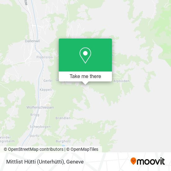 Mittlist Hütti (Unterhütti) map