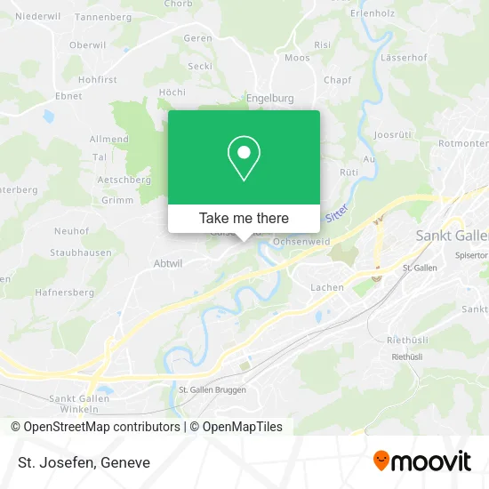 St. Josefen map