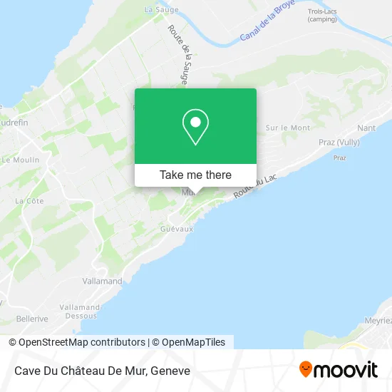 Cave Du Château De Mur map