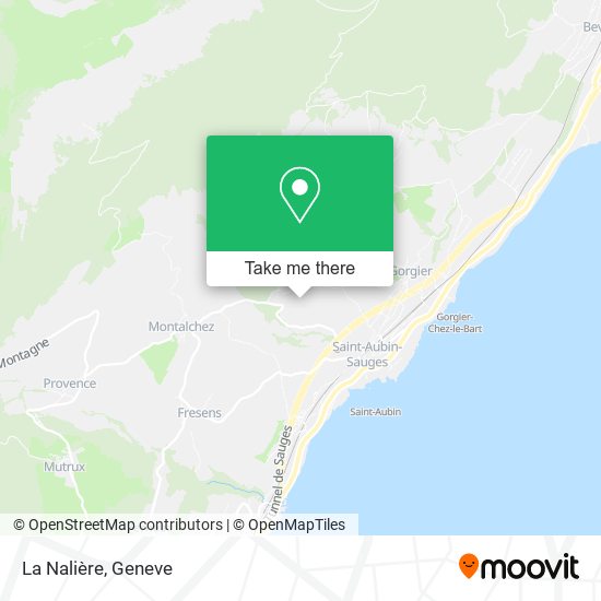La Nalière map