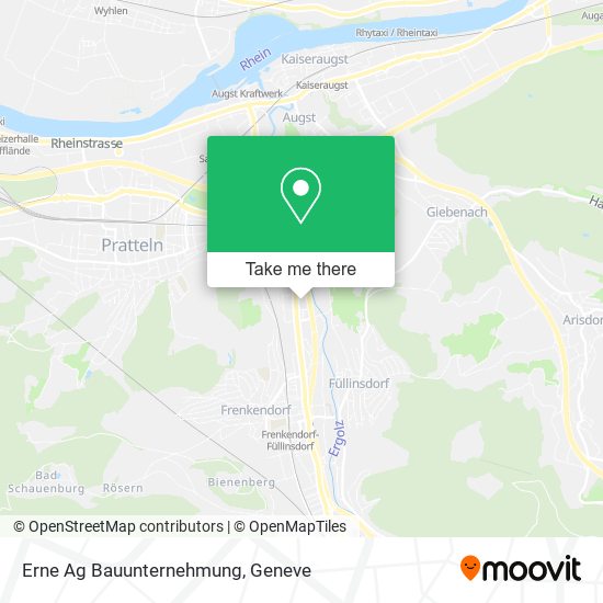 Erne Ag Bauunternehmung map