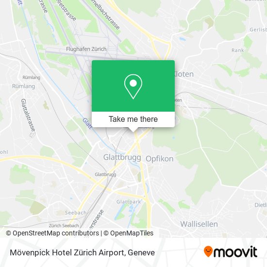 Mövenpick Hotel Zürich Airport map
