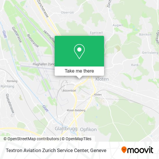 Textron Aviation Zurich Service Center map