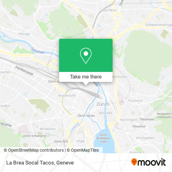 La Brea Socal Tacos map