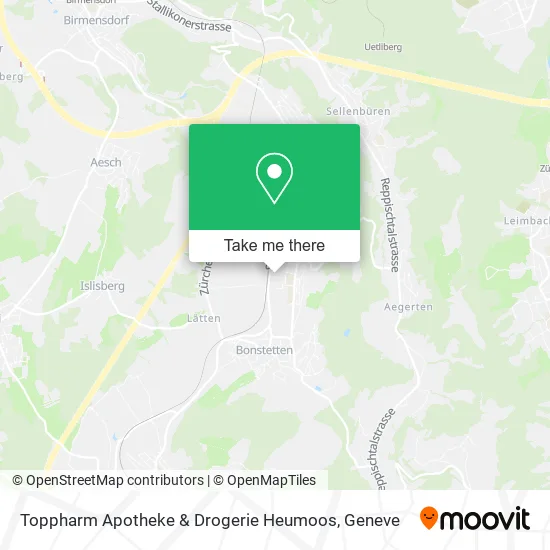 Toppharm Apotheke & Drogerie Heumoos map