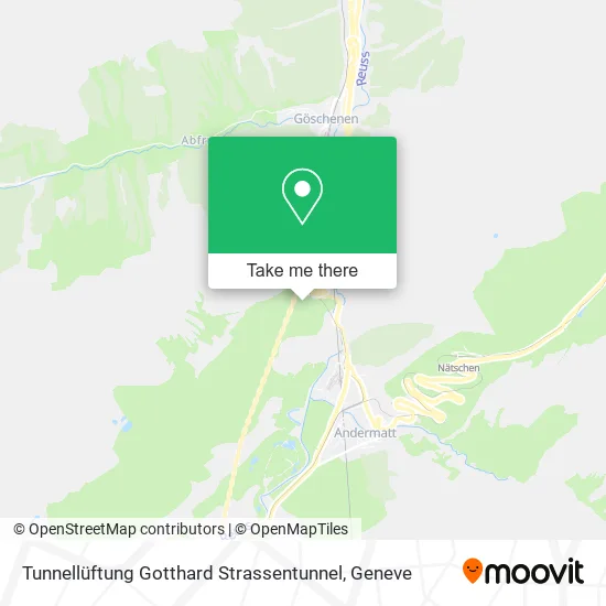 Tunnellüftung Gotthard Strassentunnel map