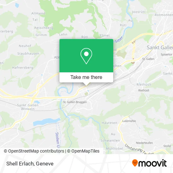 Shell Erlach map