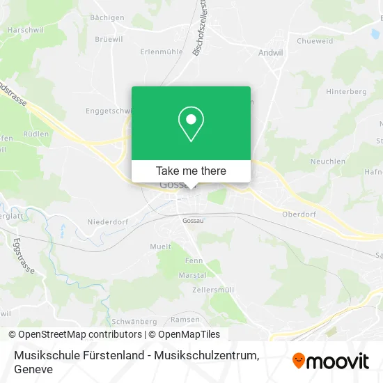 Musikschule Fürstenland - Musikschulzentrum map