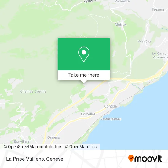 La Prise Vulliens map