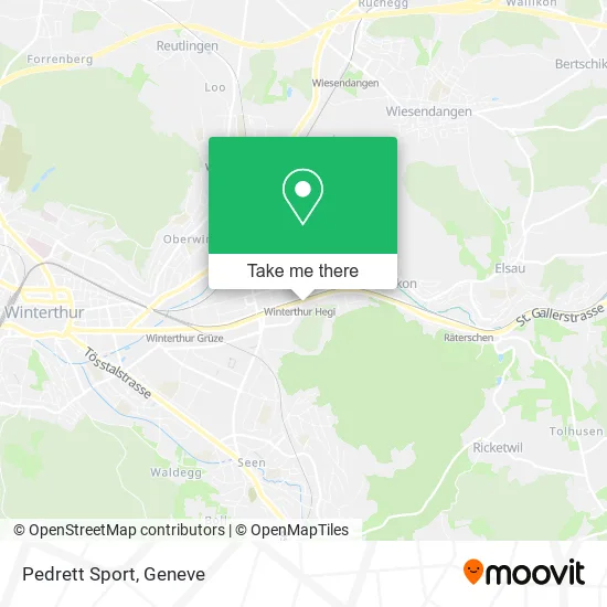 Pedrett Sport map