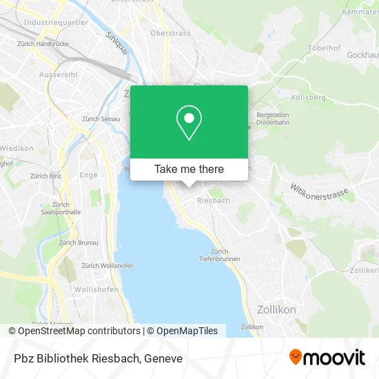 Pbz Bibliothek Riesbach map