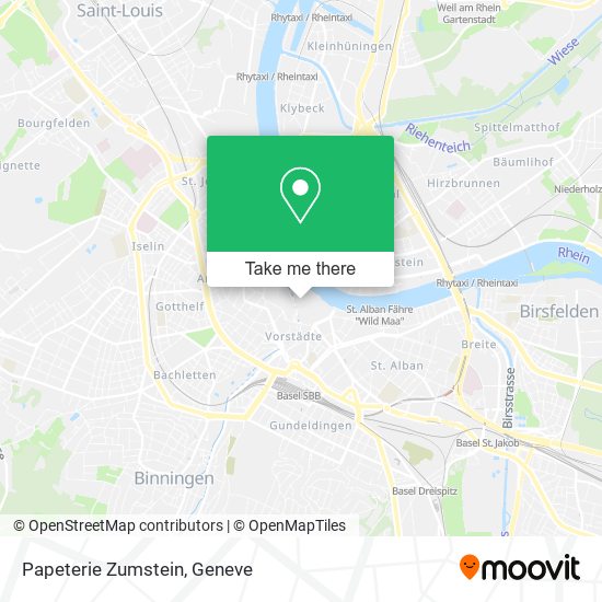 Papeterie Zumstein map
