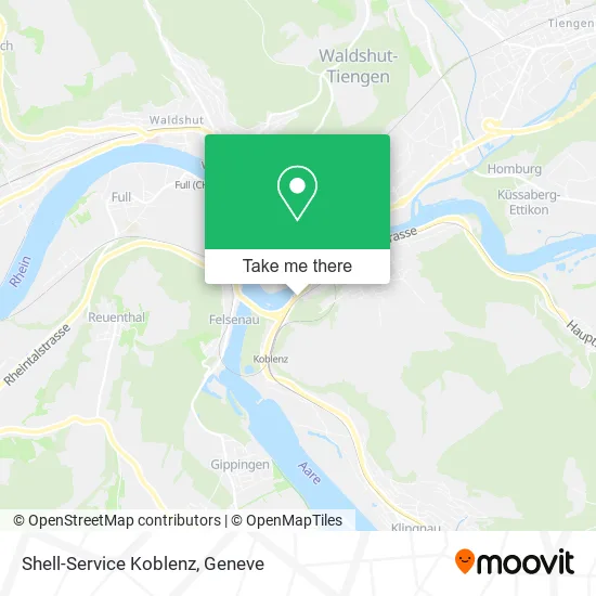 Shell-Service Koblenz map