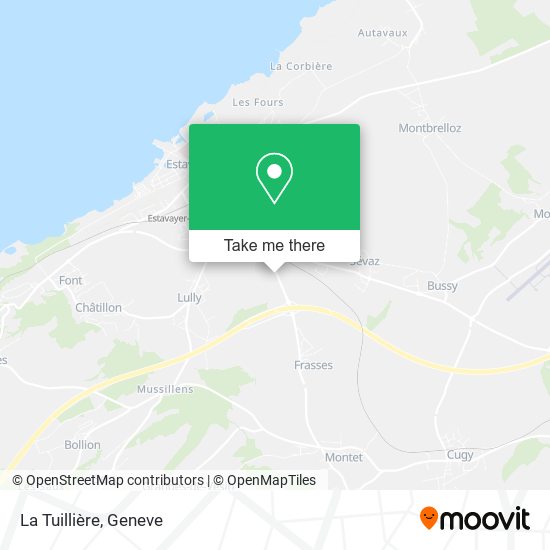 La Tuillière map