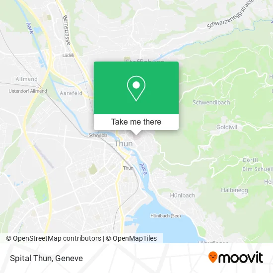 Spital Thun map