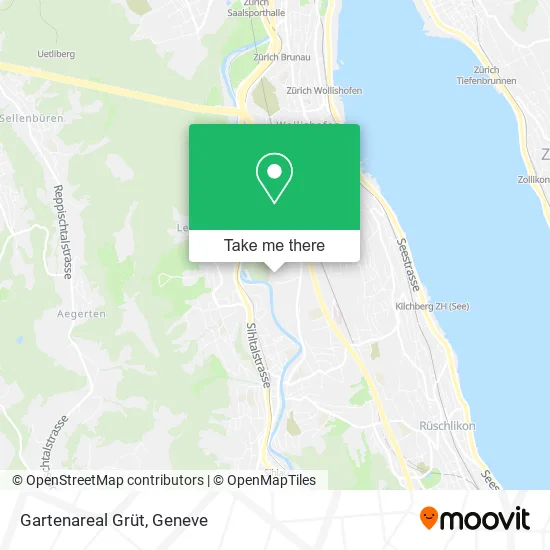 Gartenareal Grüt map