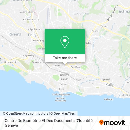 Centre De Biométrie Et Des Documents D’Identité map