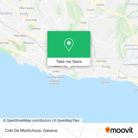 Crêt De Montchoisi map