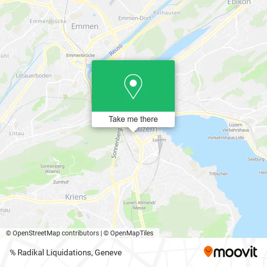 % Radikal Liquidations map