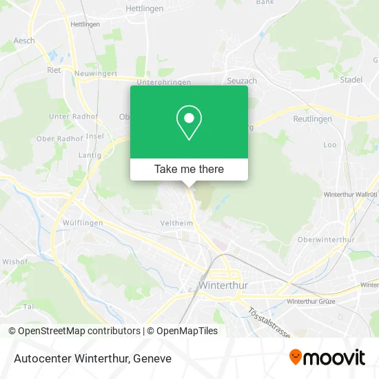 Autocenter Winterthur map