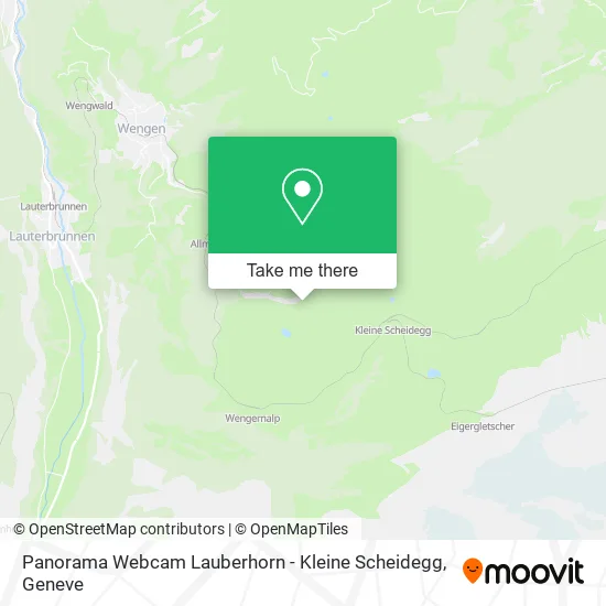 Panorama Webcam Lauberhorn - Kleine Scheidegg map