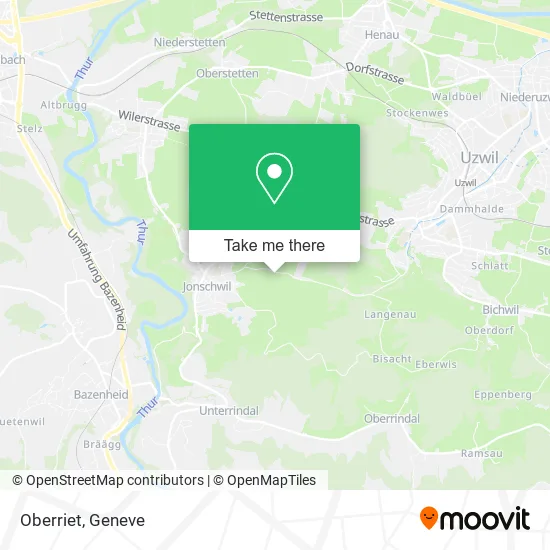 Oberriet map