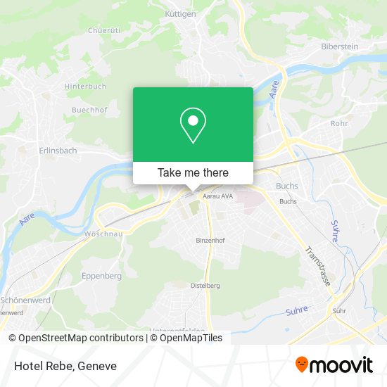 Hotel Rebe map