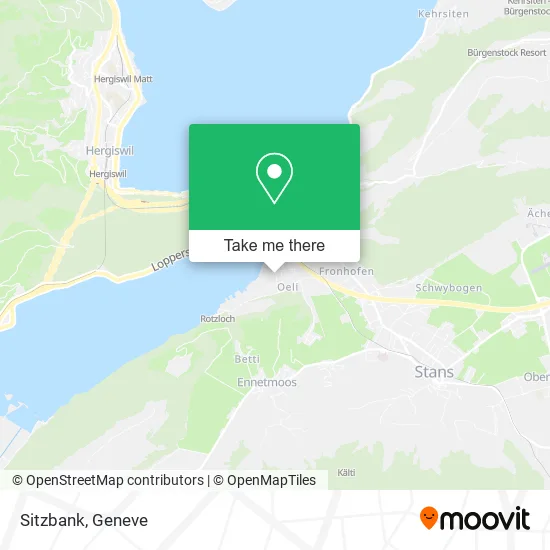 Sitzbank map