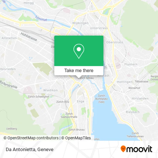 Da Antonietta map