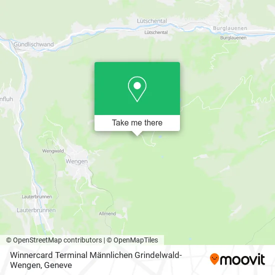 Winnercard Terminal Männlichen Grindelwald-Wengen map