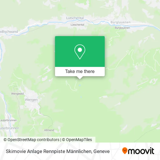 Skimovie Anlage Rennpiste Männlichen map