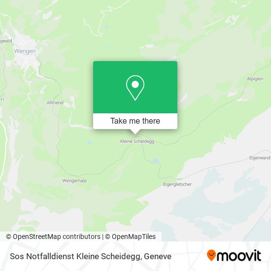 Sos Notfalldienst Kleine Scheidegg map
