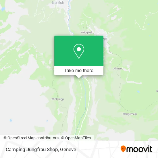 Camping Jungfrau Shop map