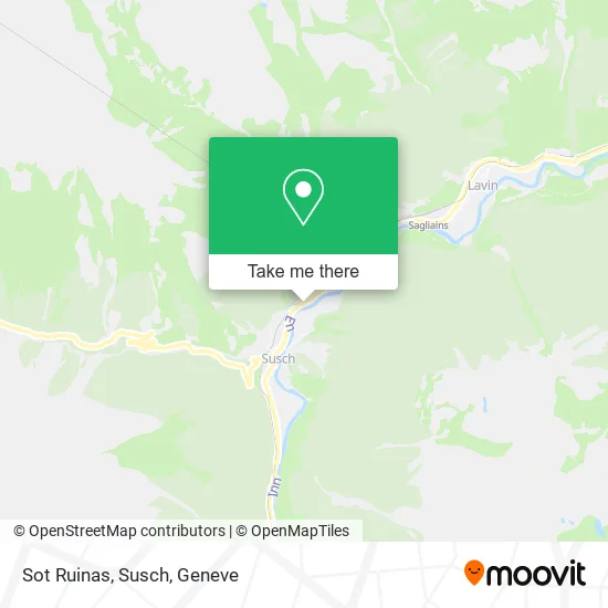 Sot Ruinas, Susch map