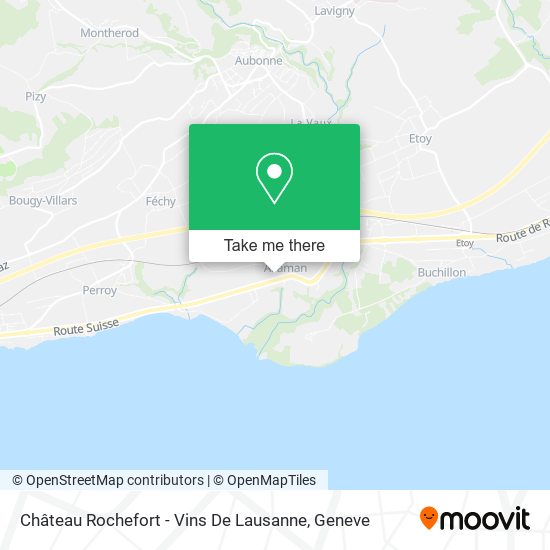 Château Rochefort - Vins De Lausanne map