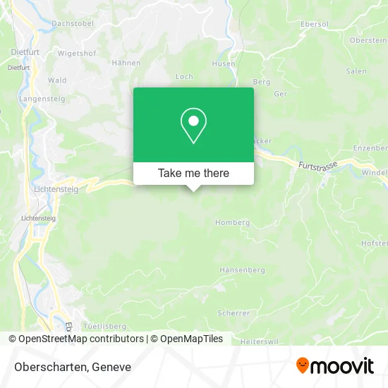Oberscharten map