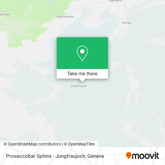 Proseccobar Sphinx - Jungfraujoch map
