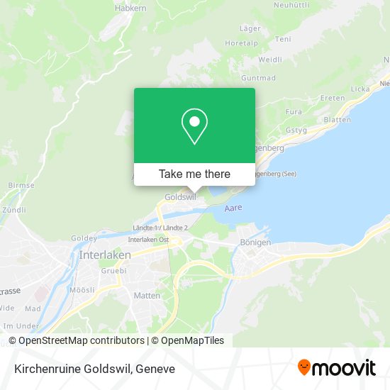 Kirchenruine Goldswil map