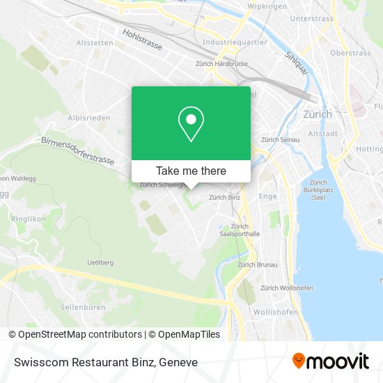 Swisscom Restaurant Binz map