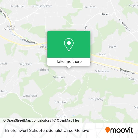Briefeinwurf Schüpfen, Schulstrasse map