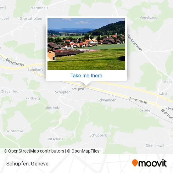 Schüpfen map