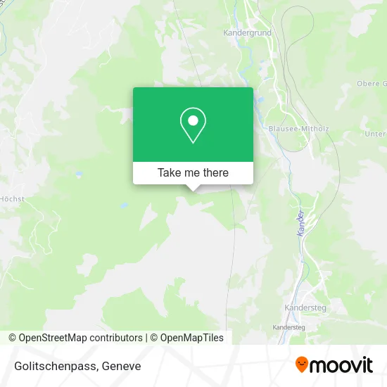 Golitschenpass map